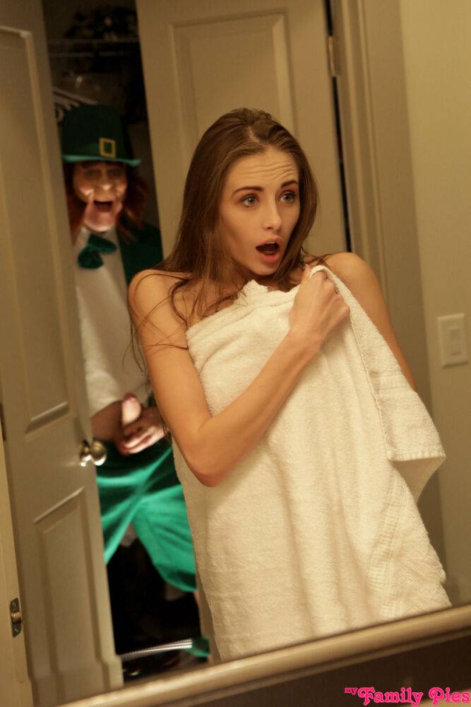 Teen girl Kyler Quinn gets caught fucking a Leprechaun by her parents - #11