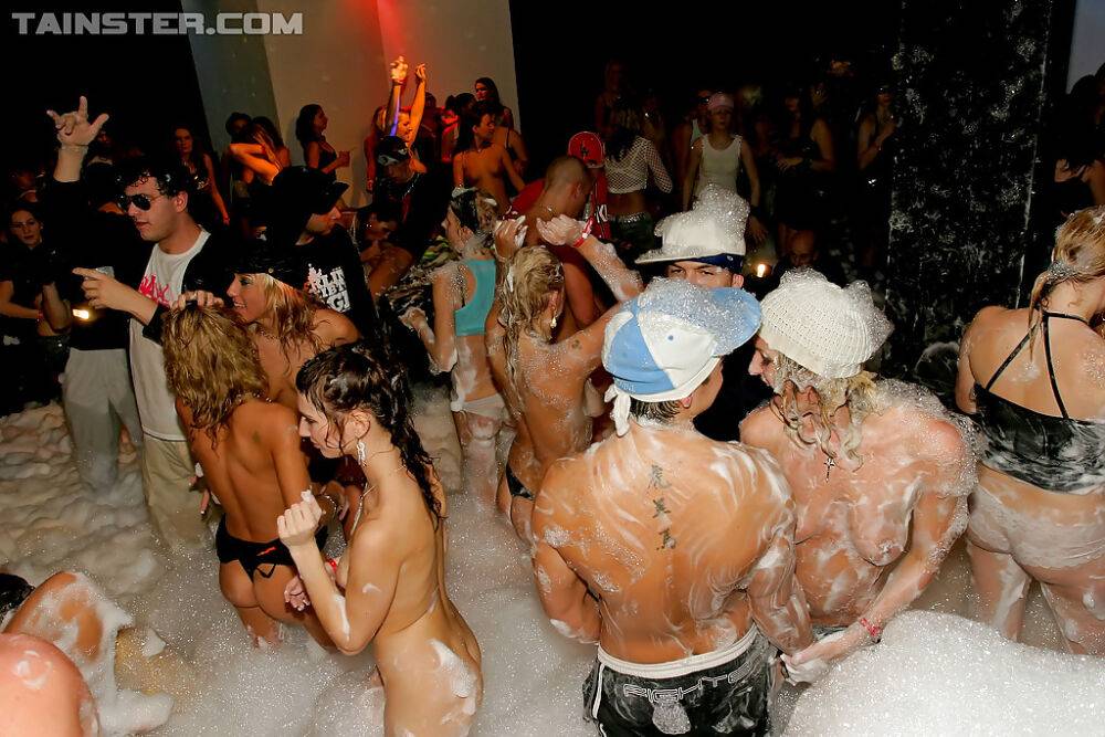 Cock hungry babes getting pounded hardcore at the wild foam sex party - #3