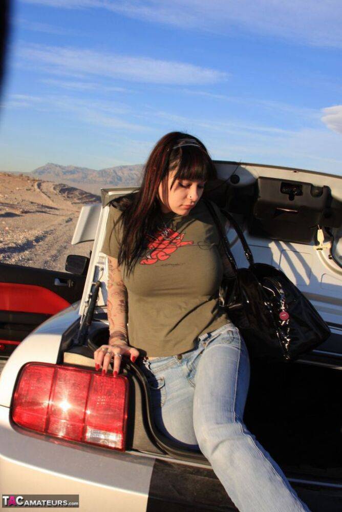 Amateur Susy Rocks escapes from the trunk of a car before taking the wheel - #12