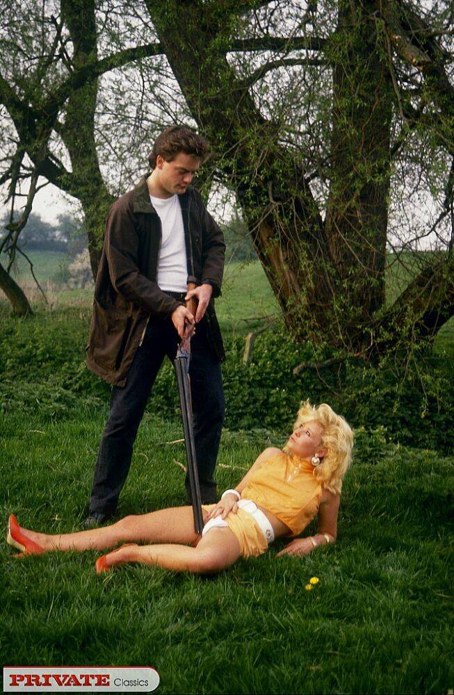 Retro slut waylays a hunter in the field and satisfies his hard cock - #3