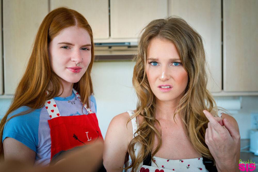 Step-sisters Jane Rogers & Ashley Lane have a threesome after baking cookies - #4