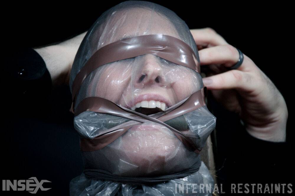 Caucasian female Ashley Lane is penetrated while restrained in a dungeon - #2