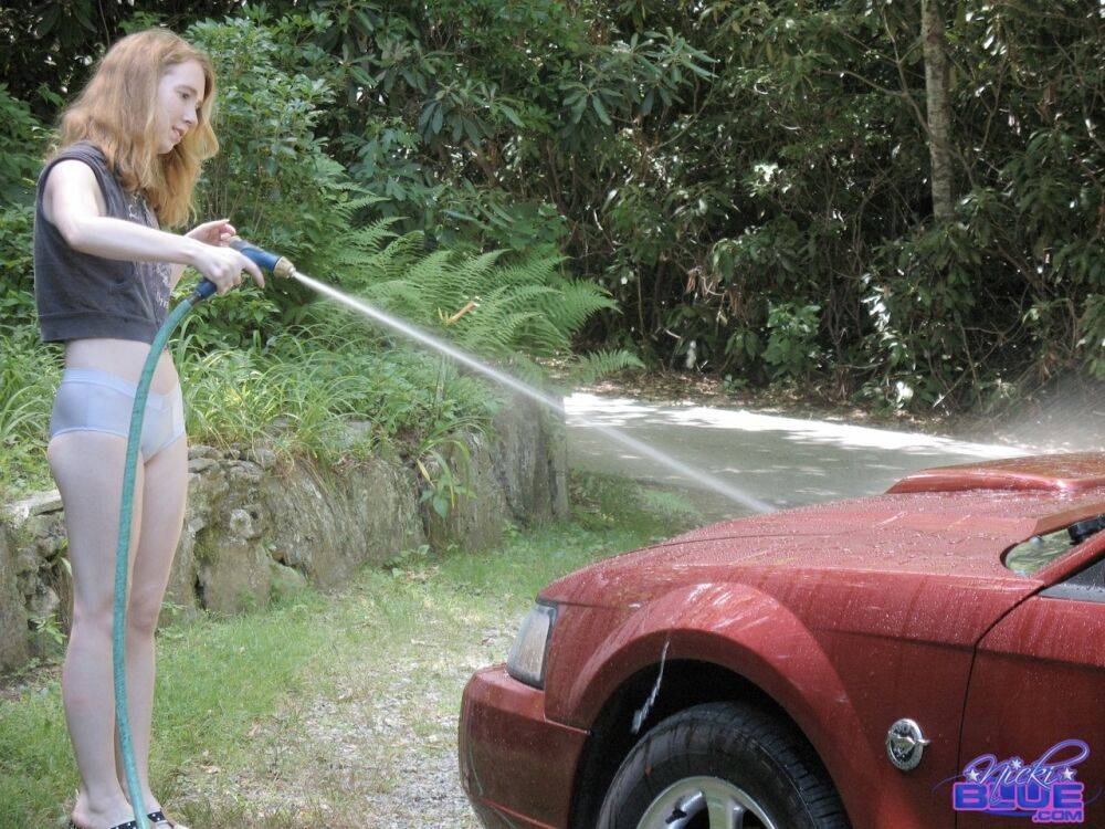 I am washing my Old Car It is a 04 Red Mustang I traded it Car Wash - #14