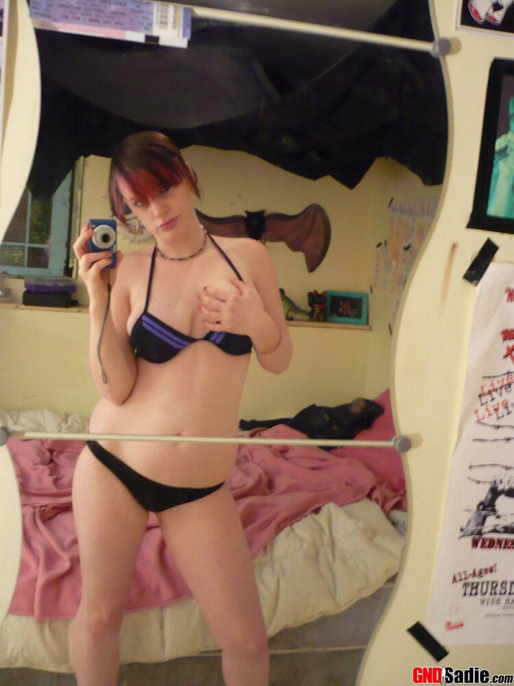 Teen slut takes pictures of herself in her underwear to post on the internet - #4