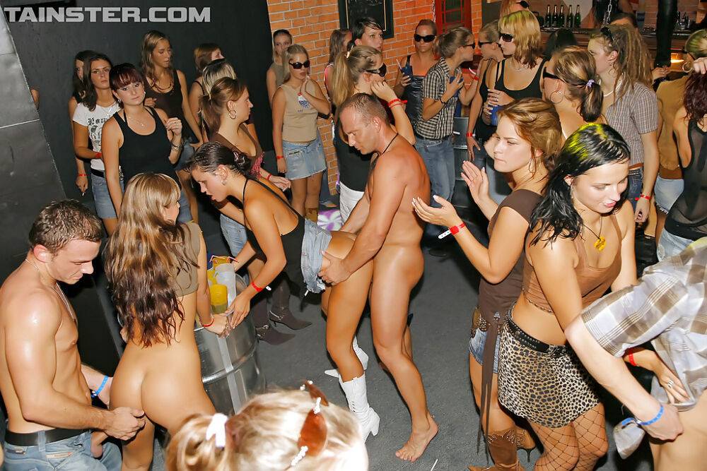 Wet MILFs with seductive bodies enjoy a wild orgy at the night club party - #6