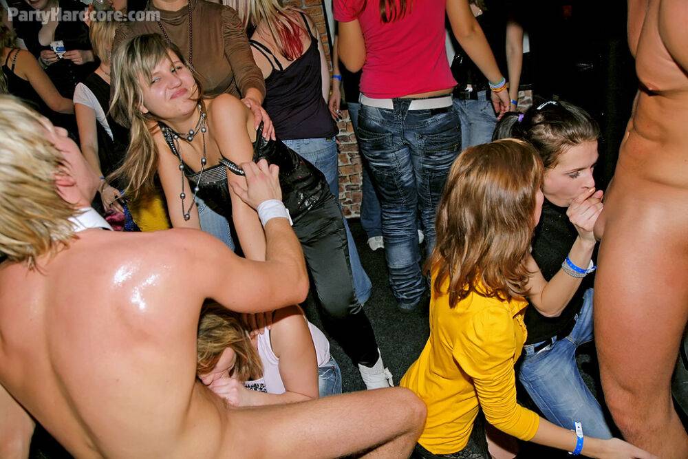 Lecherous amateurs suck and fuck male strippers' cocks at the wild party - #12