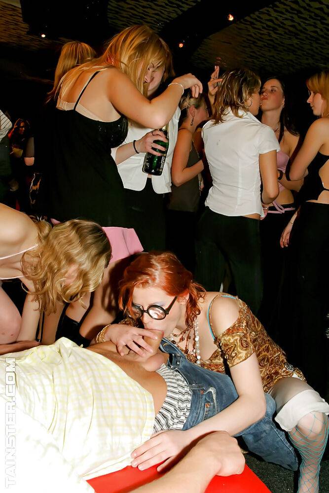 Lecherous european sluts going wild and dirty at the drunk groupsex party - #14