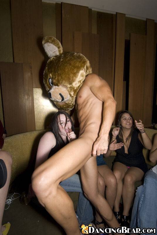 Horny babes having fun with malestrippers at the wild party - #9