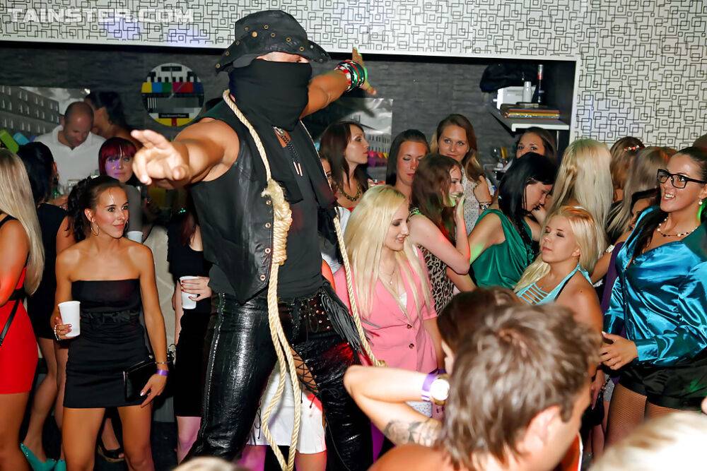 Lecherous ladies acting sassy at the drunk party with male strippers - #9