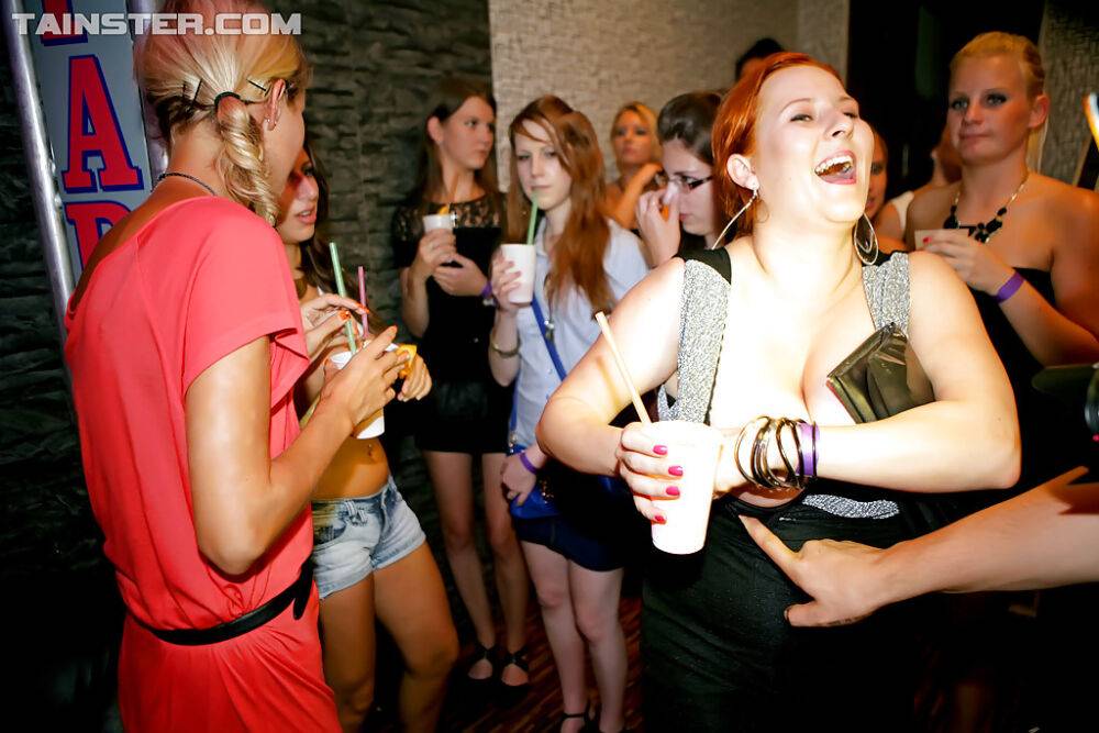 Lecherous ladies acting sassy at the drunk party with male strippers - #14