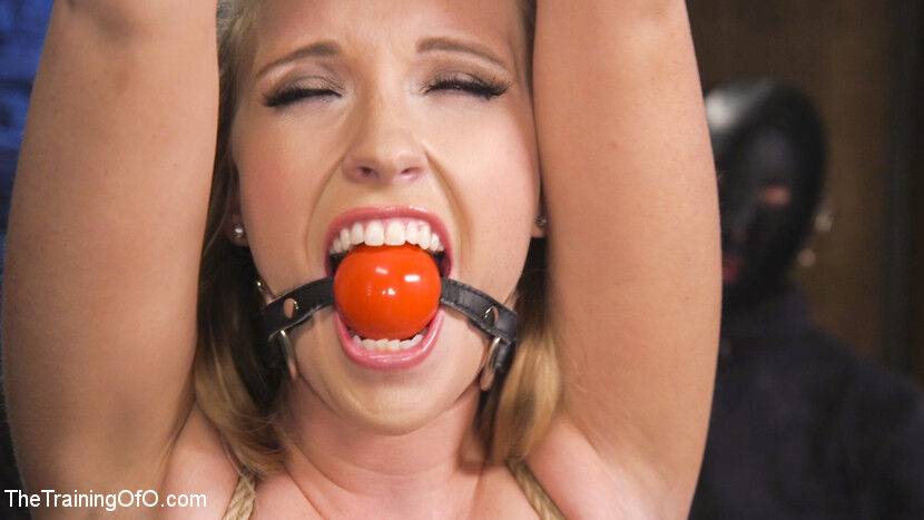 Sexy newcomer Harley Jade suffers for cock in frustrating predicament bondage - #7