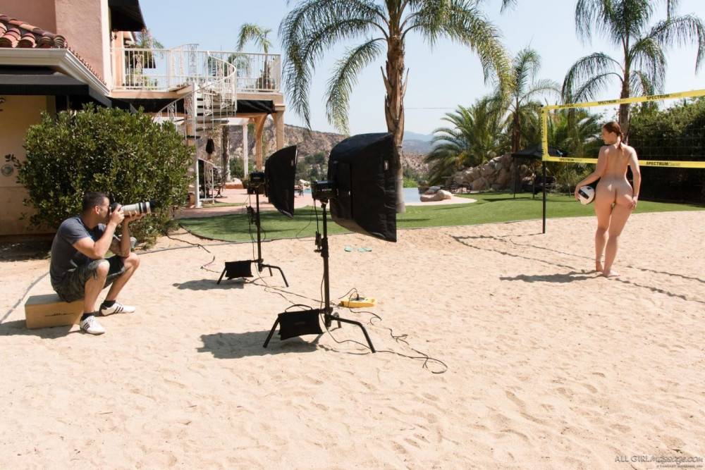 Jelena jensen & siri enjoy their day in the sun posing at the volleyball court! - #3