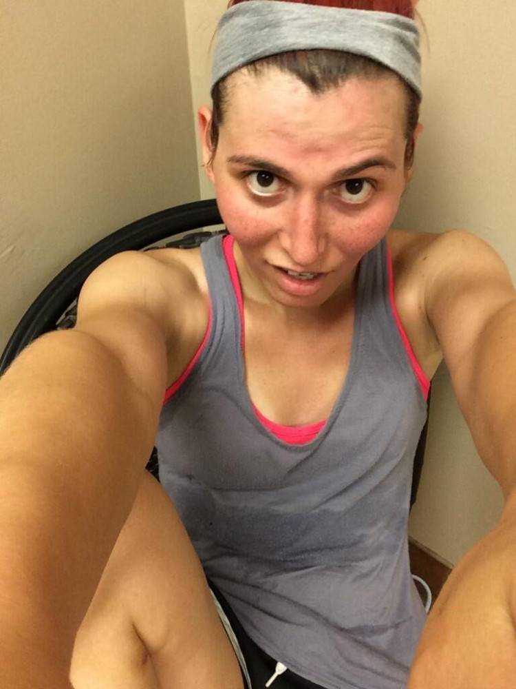 Shemale fitness selfies - #5