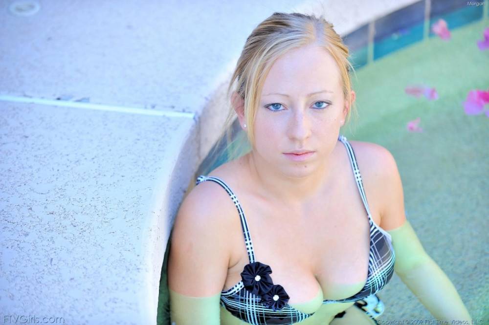 Pale Skinned Blonde Teen Morgan FTV Gets Topless Outdoors And Shows Her Terrific Melons - #6