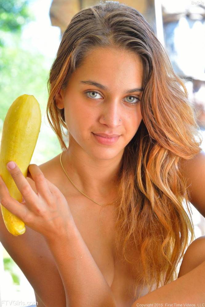 Dirty Teen Babe Uma Jolie Uses Vegetable As Her Sex Toys In Front Of The Camera - #14