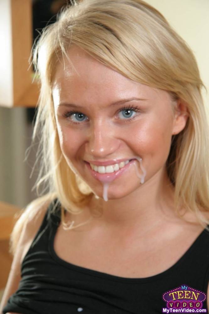 Blue Eyed Teen Blonde Aries Nubiles In Tiny Black Dress Gets Boned And Takes A Facial - #14