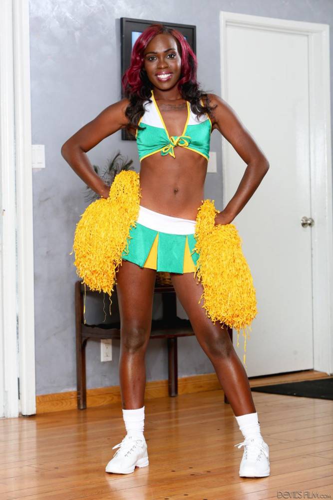 Sexy Cheerleader Bella Doll Is Demonstrating Her Wonderful Black Charms - #2