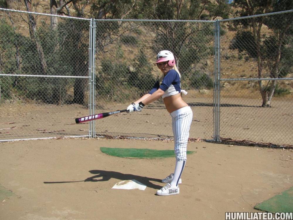 Uniformed Baseball Chick Katie Summers Gets Tied Up And Ferociously Banged - #3