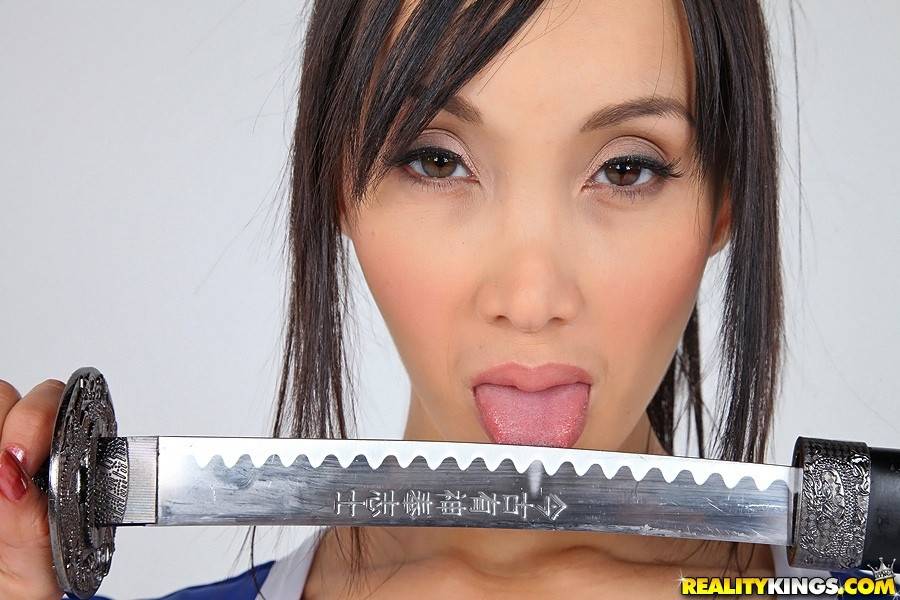 Appealing oriental milf Katsuni bares big titties and ass - #4