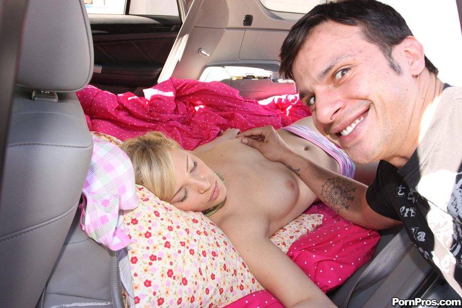 Sexy Blonde Ally Ann Sleeping In The Car Gets Fingered And Drilled With Cumshot On Her Face - #9