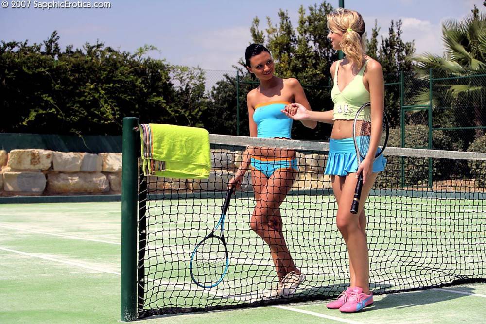 European Teen Girl Tinna Nubiles Has Lesbian Sex With With Aneta Sapphic After Playing Tennis In The Sun - #9