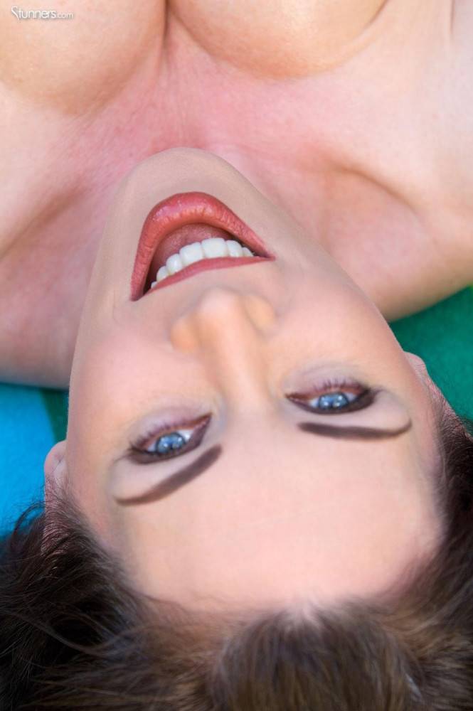 Blue Eyed Brunette Rayveness Removes Her Panties Then Gives A Close-up Of Her Pussy And Uses Dildo - #9