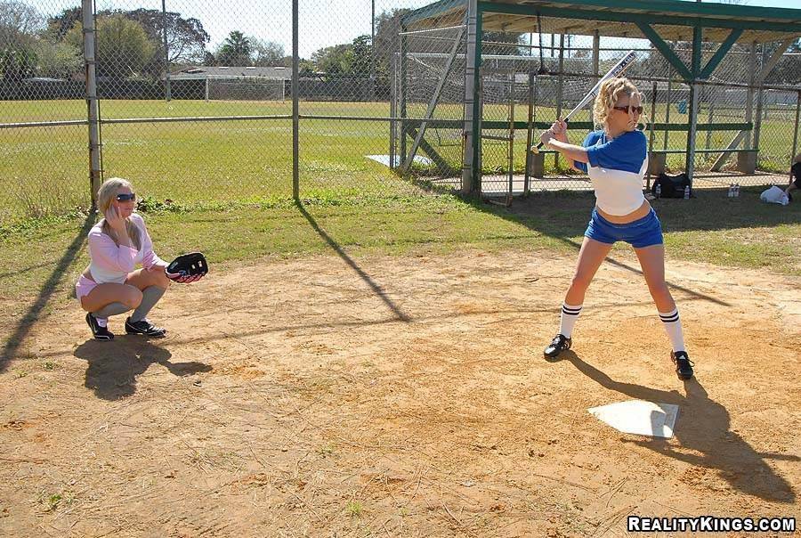 Uniformed Moms Britney Brooks, Kristen Cameron And Brianna Ray Have Lez Fun After Playing Baseball - #1