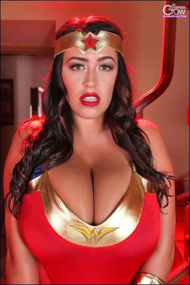 Hot brittish porn star Leanne Crow in cosplay costume showing her beauty - #5