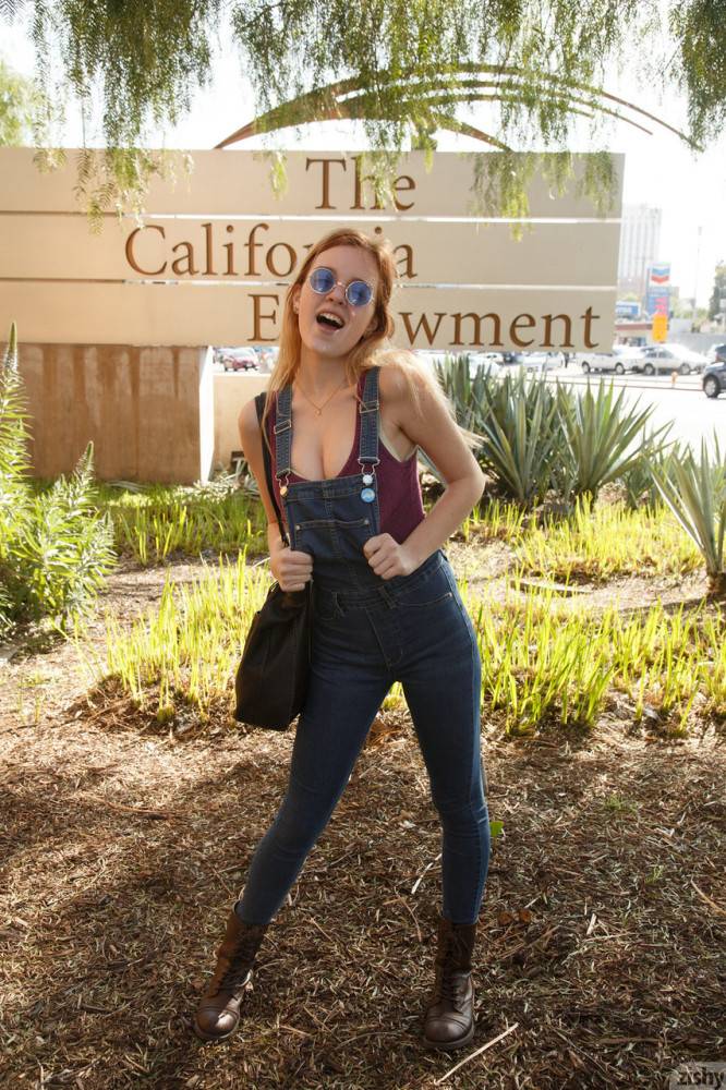 Sexy babes Riley Anne & Winter Bliss flashing hot bodies & titties in public - #8