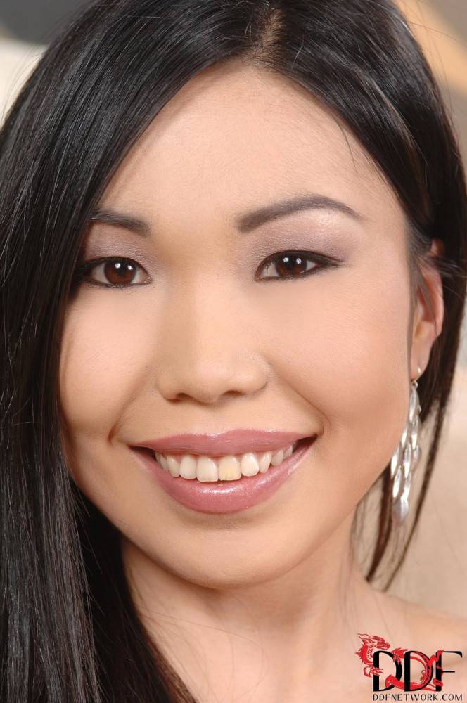 Horny Asian beauty Nicoline toying both her holes at once on the bed - #21