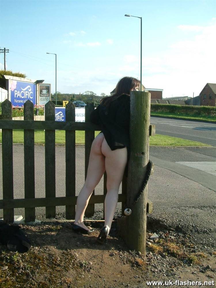 Dolly gets naked for our cameras on the side of a busy road. - #9