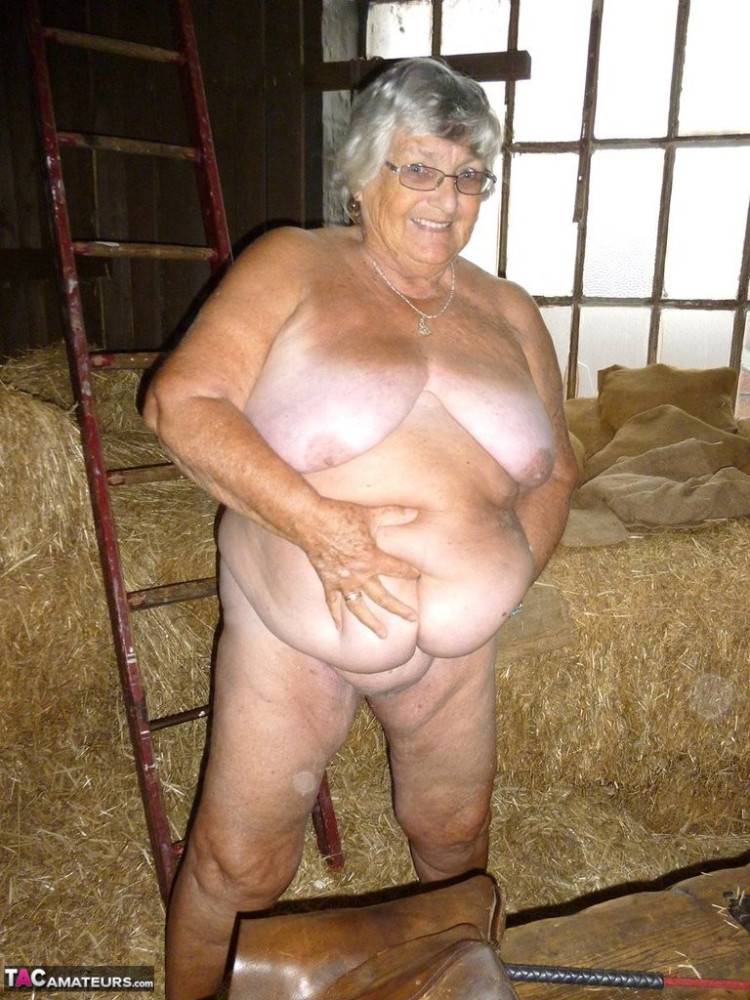 Granny frolics in the hay - #16