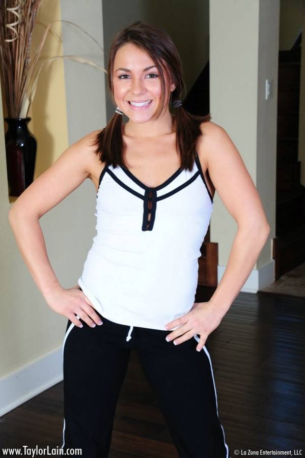 Brunette Cutie Taylor Lain Takes Off Her Workout Clothes And Reveals Everything - #7