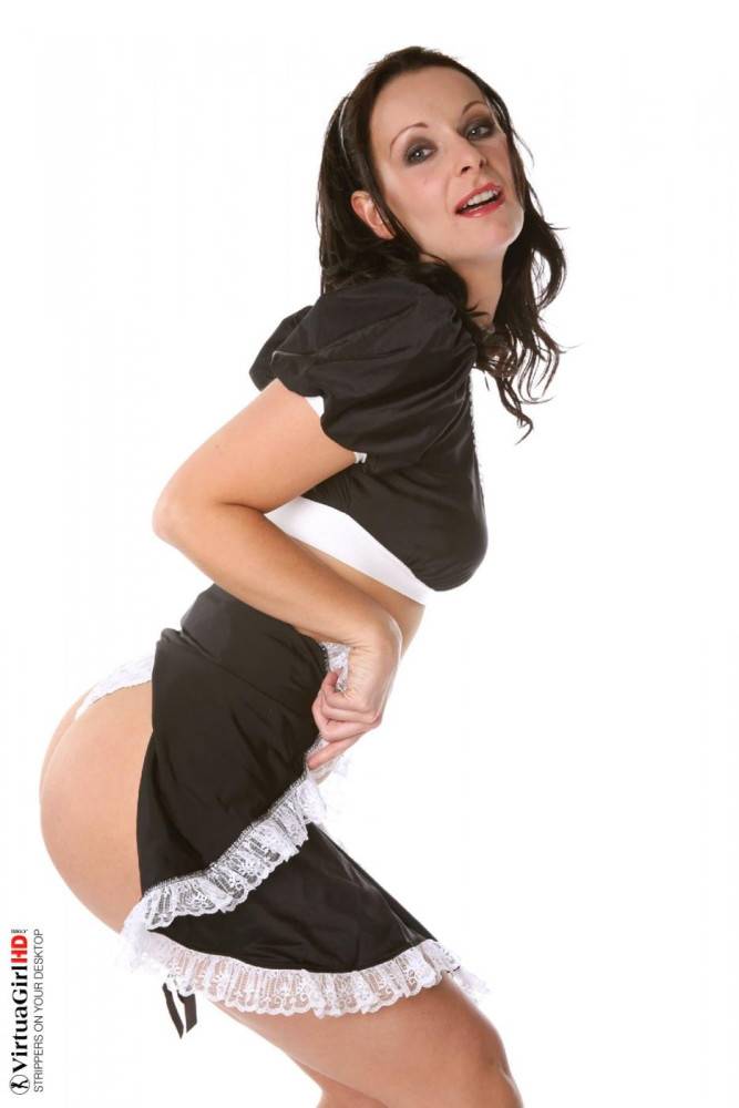 Dressed Like A Parlor Maid Carla Pacini Looks So Sweet And Seductive With The Upskirt Fun. - #4