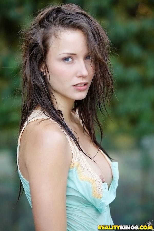 Stunning american young Malena Morgan posing in hot undies on camera - #10