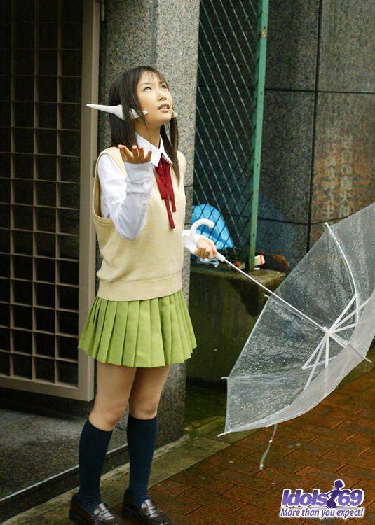 Get The Chance To Spy Up The Skirt Of The Cute Looking Teenager Yuka Katou - #9