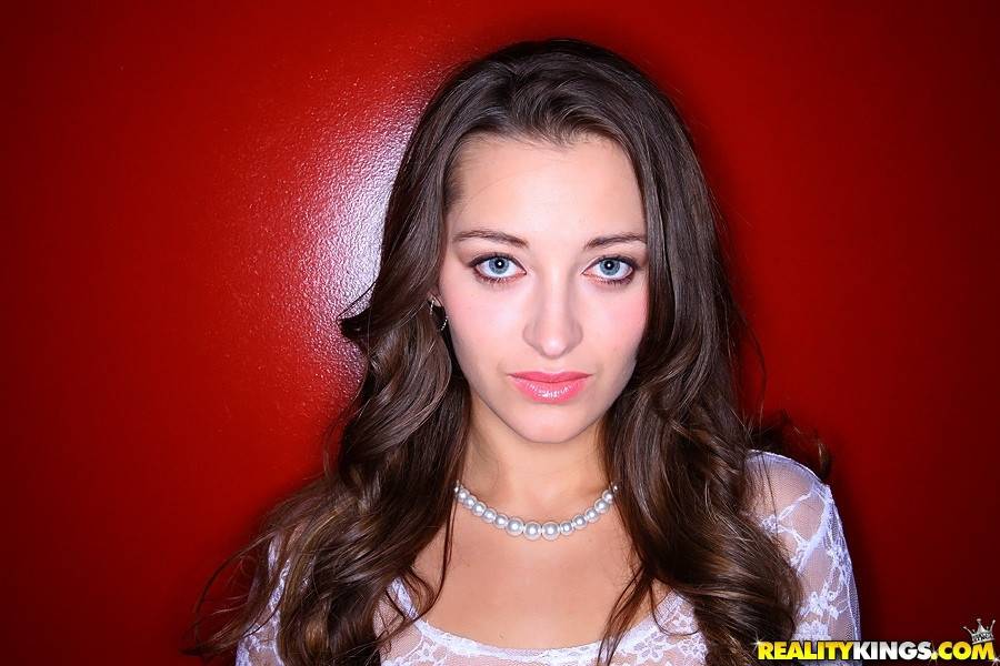 Hot american brunette cutie Dani Daniels in fancy pantyhose exhibits big knockers and sexy ass - #3