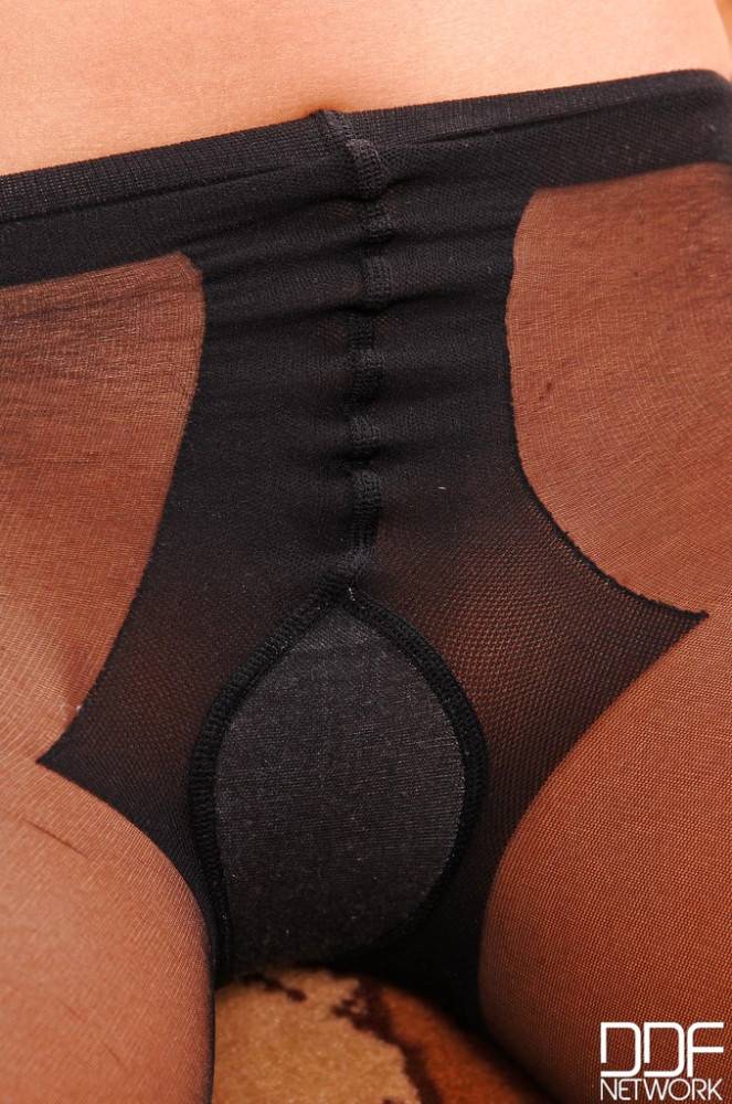 Charming american babe Eve Angel showing big knockers and spreading her legs - #10