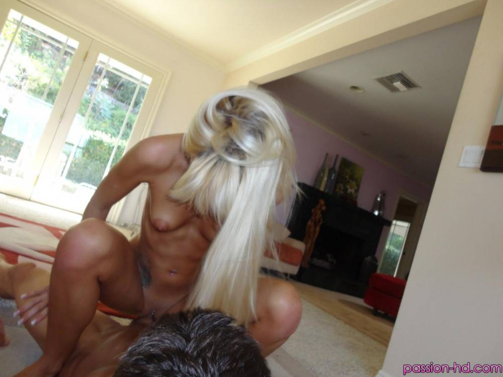 Slender Blonde Erica Fontes Loves Giving Oral Sex And Having Hardcore Fun With Cum Shots All Over. - #13