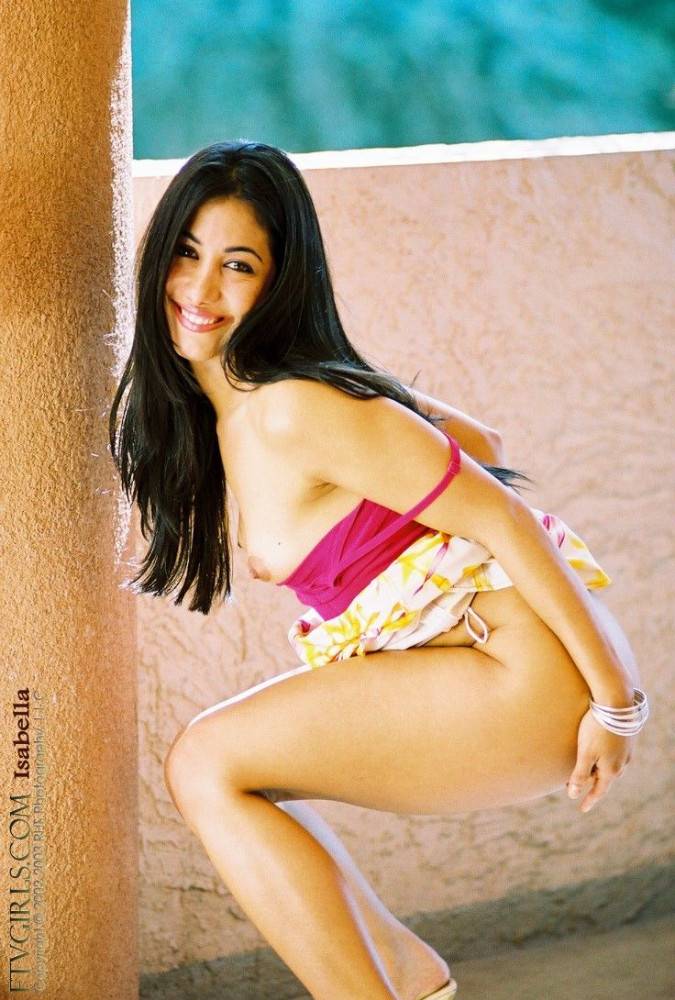 Skittish Latina Teen FTV Isabella In Top And Skirt Flashes Her Nipples And Slit - #10