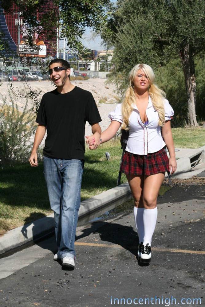 Uniformed Blonde Cayden Moore With Fine Boobs Gives Head And Gets Fucked At High School - #6