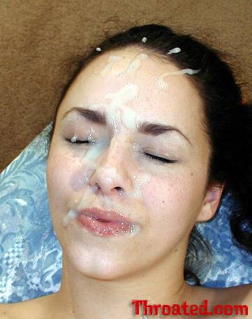 Brunette Cutie Alexia Riley Gets A Sperm Mask After Giving Deep Blowjob In Her Bedroom - #8