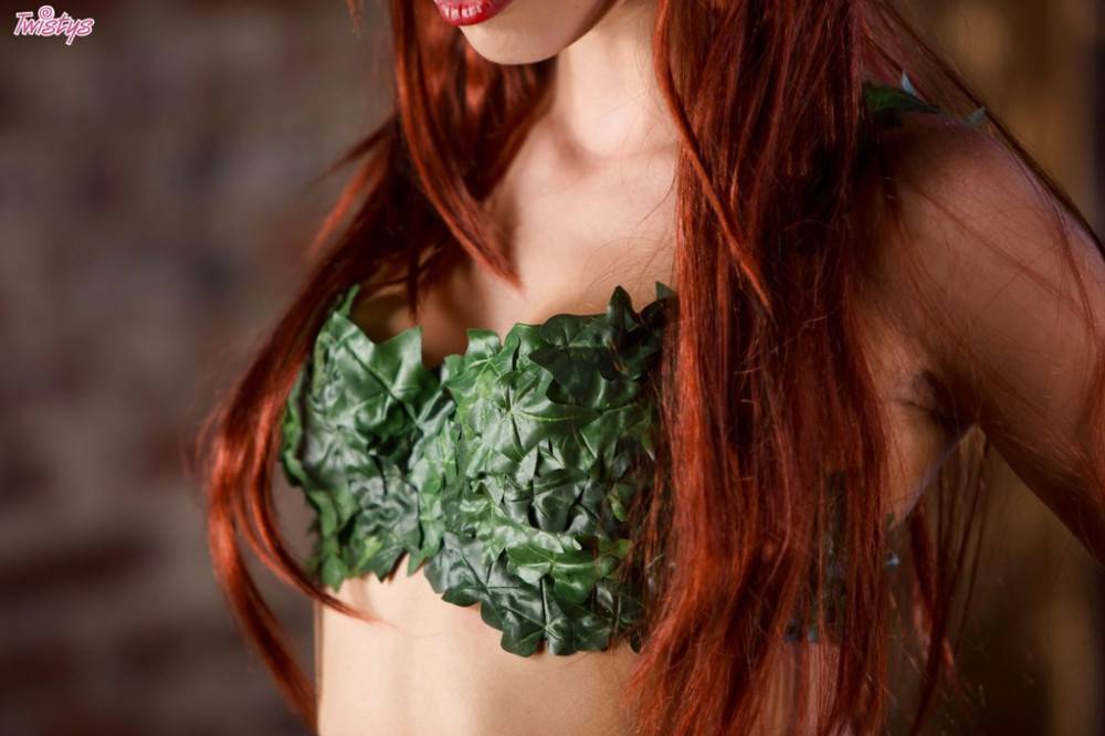 Slender american red-haired teen Aidra Fox exhibits big boobs and masturbates with sex toy - #2