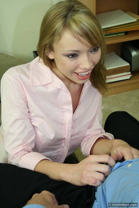 Long Legged Maya Hills In Glasses And High Heels Gets Boned In The Office - #12