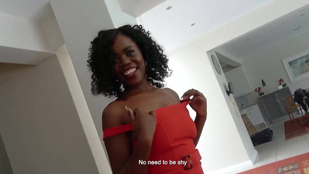 Hot ebony babe sucks and fucks a casting producer - #3