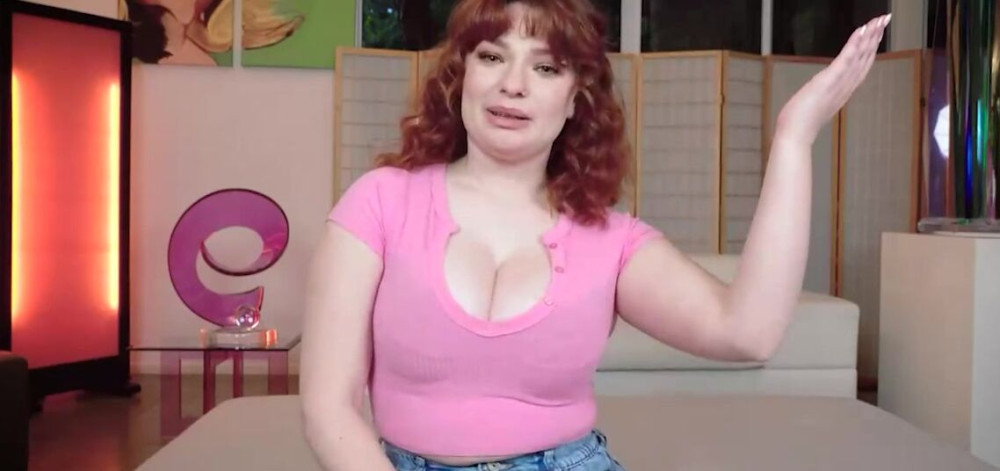 Strokies Annabel Redd red hot titty fuck with huge tits - #1