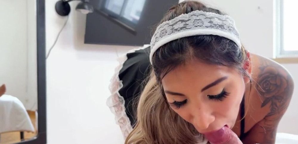 Dissatisfied husband fucks the maid in the same bed where his wife is - #5