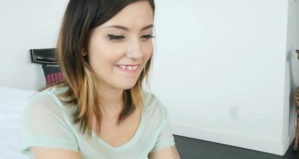 Petite brunette newbies deep hammering on casting - #3