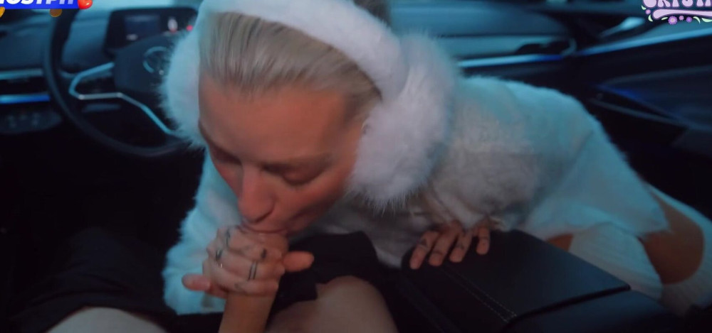 Slutty Schoolgirl Sucks Stranger in Car - #4