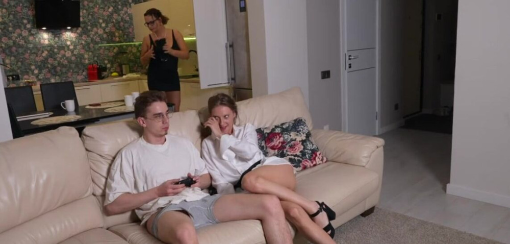 My Stepmother's Best Friend! You can Fuck my Ass, but do it quietly so she doesn't notice us! - #2